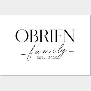 Obrien Family EST. 2020, Surname, Obrien Posters and Art